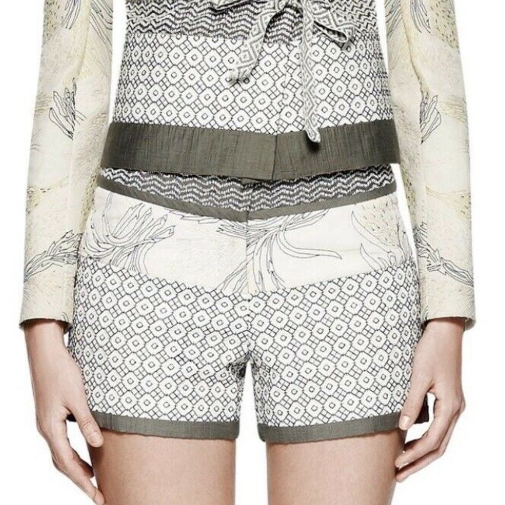 Tory Burch Ninian Embroidered Shorts DI